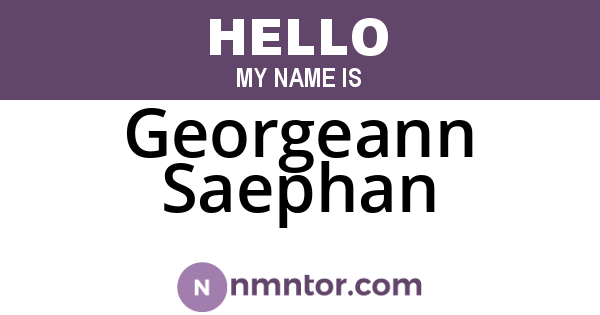 Georgeann Saephan