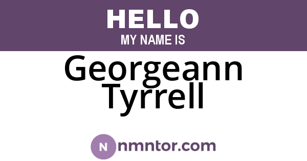 Georgeann Tyrrell