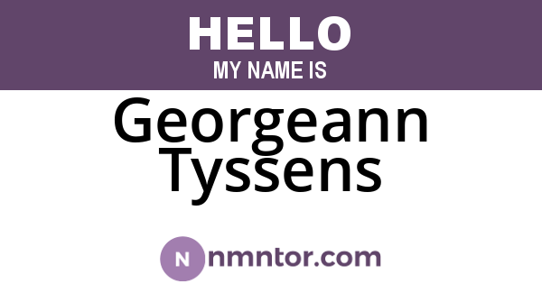 Georgeann Tyssens