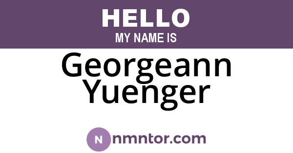 Georgeann Yuenger