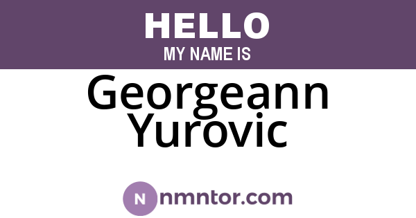 Georgeann Yurovic