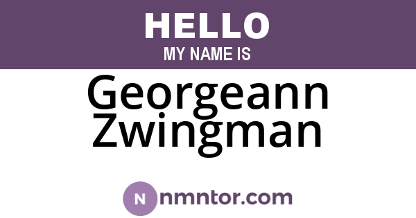 Georgeann Zwingman