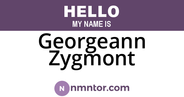Georgeann Zygmont