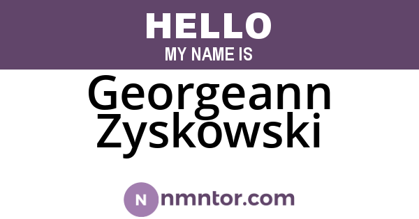 Georgeann Zyskowski