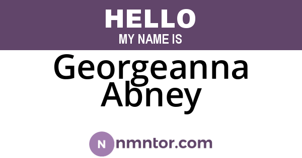Georgeanna Abney