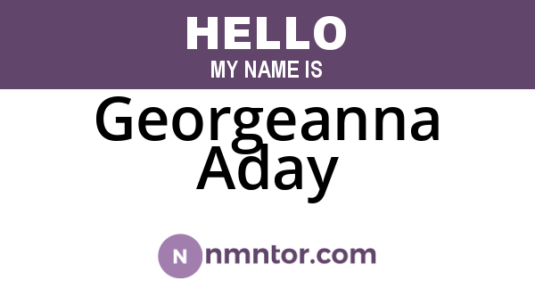 Georgeanna Aday