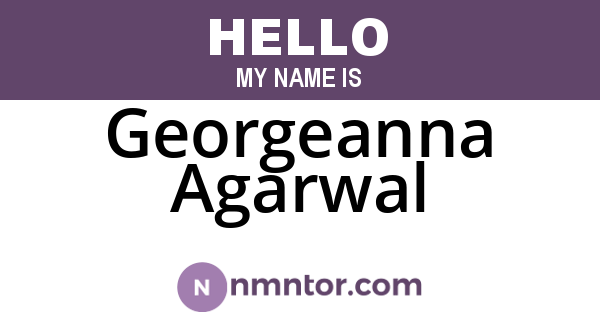 Georgeanna Agarwal