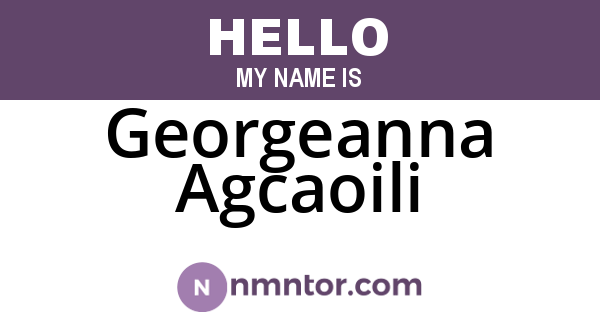 Georgeanna Agcaoili