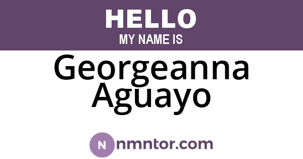 Georgeanna Aguayo
