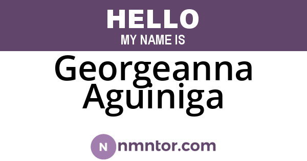 Georgeanna Aguiniga