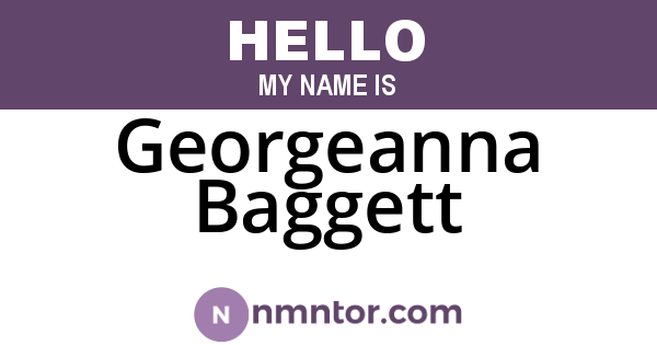 Georgeanna Baggett