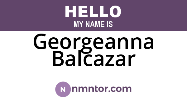 Georgeanna Balcazar