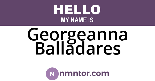 Georgeanna Balladares