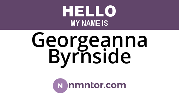 Georgeanna Byrnside