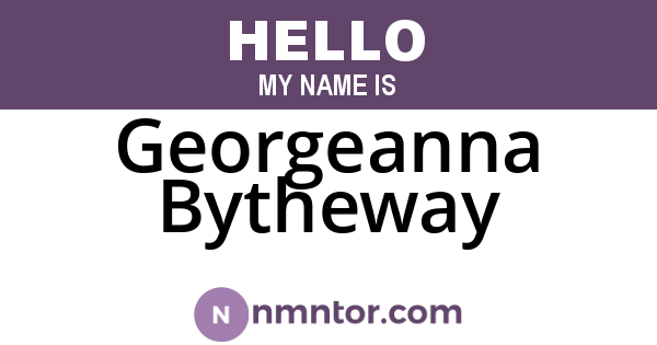 Georgeanna Bytheway