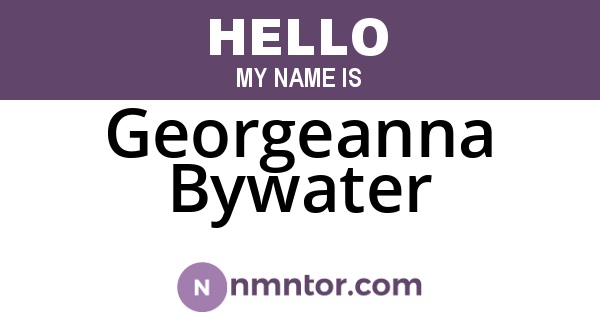 Georgeanna Bywater