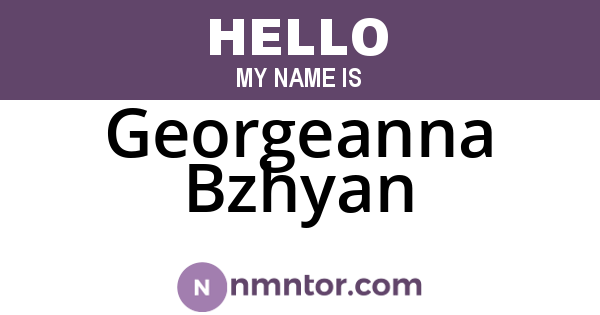 Georgeanna Bzhyan