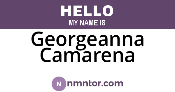 Georgeanna Camarena