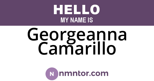 Georgeanna Camarillo