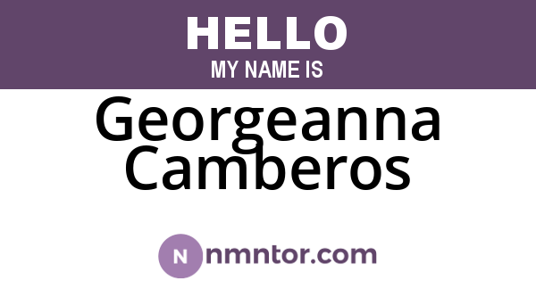 Georgeanna Camberos