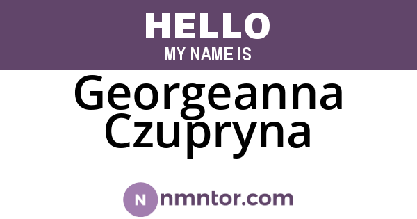 Georgeanna Czupryna