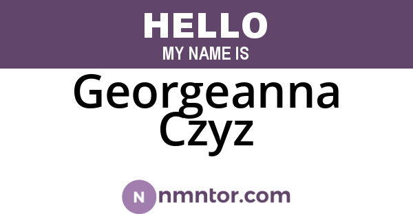 Georgeanna Czyz