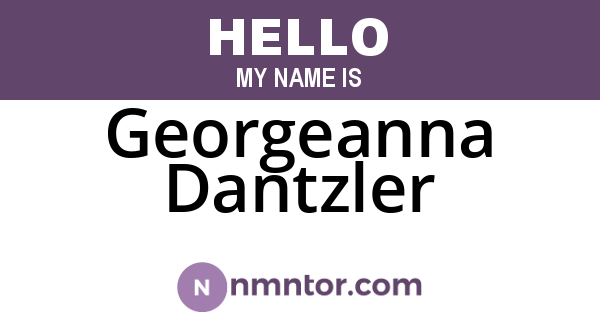 Georgeanna Dantzler