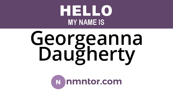 Georgeanna Daugherty