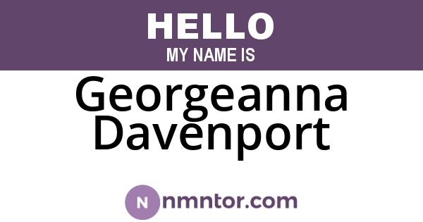 Georgeanna Davenport