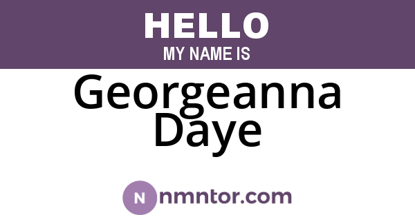 Georgeanna Daye
