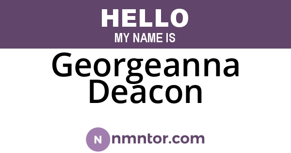 Georgeanna Deacon