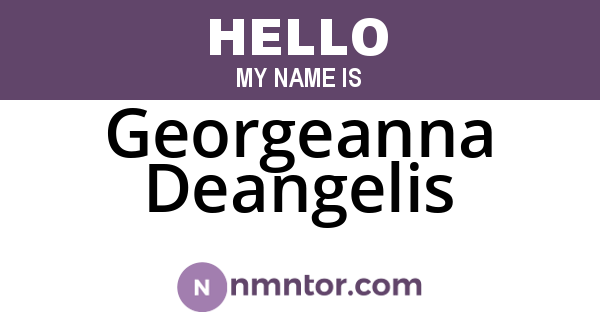 Georgeanna Deangelis