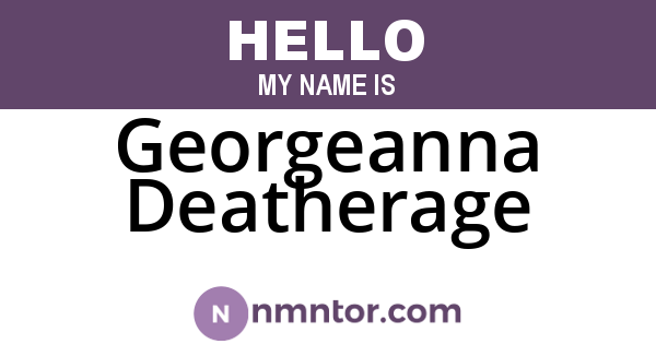 Georgeanna Deatherage