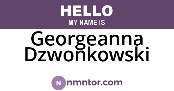 Georgeanna Dzwonkowski
