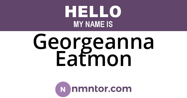 Georgeanna Eatmon