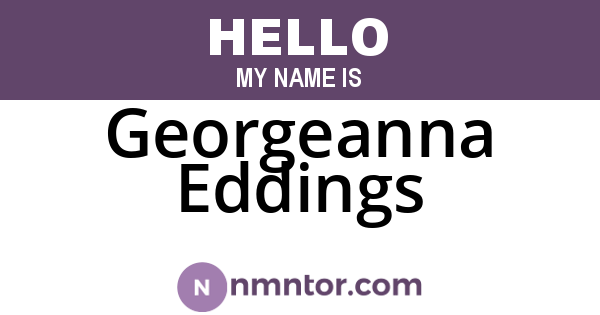 Georgeanna Eddings