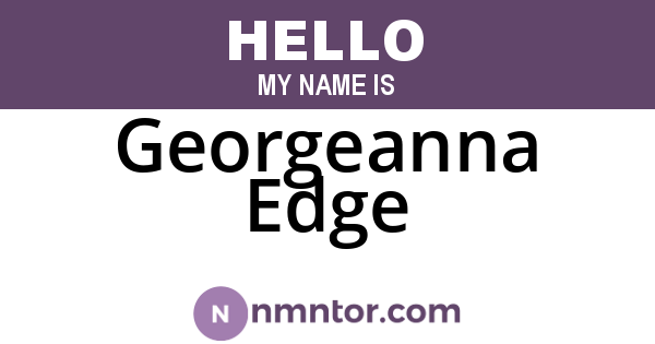 Georgeanna Edge