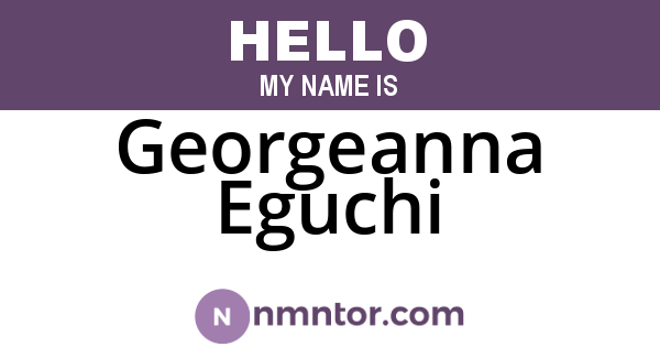 Georgeanna Eguchi