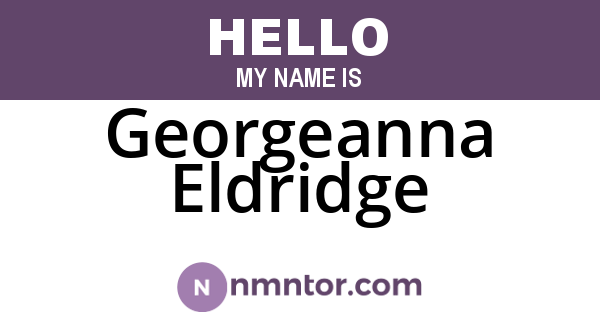 Georgeanna Eldridge
