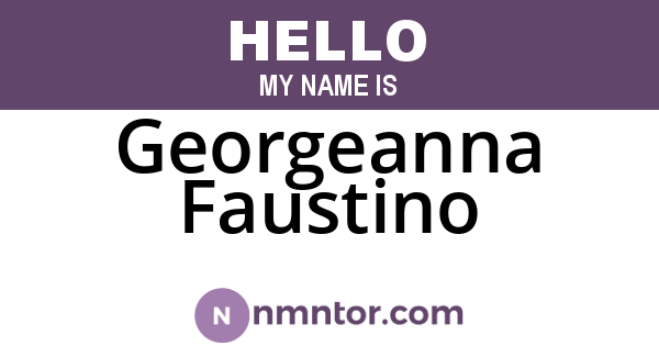 Georgeanna Faustino