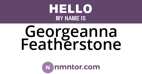 Georgeanna Featherstone
