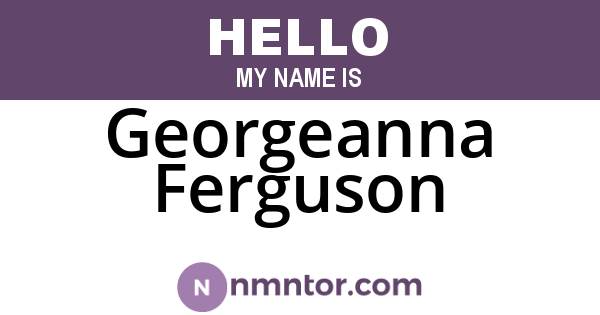 Georgeanna Ferguson