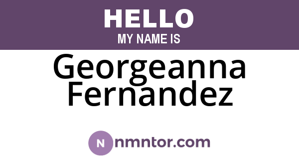 Georgeanna Fernandez