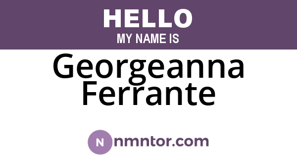 Georgeanna Ferrante