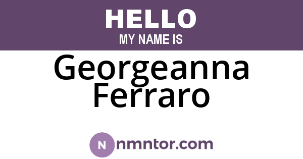Georgeanna Ferraro