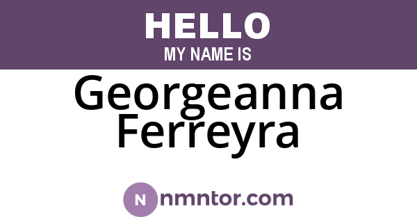 Georgeanna Ferreyra