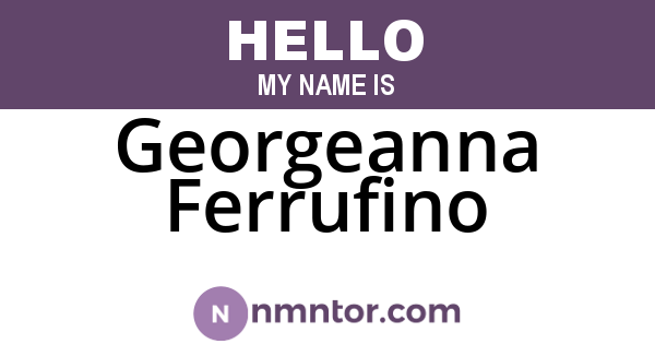 Georgeanna Ferrufino