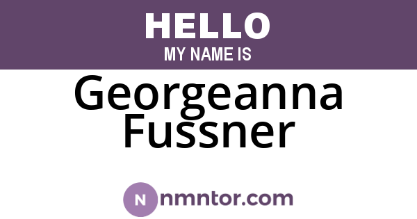 Georgeanna Fussner