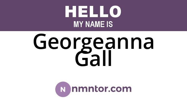 Georgeanna Gall