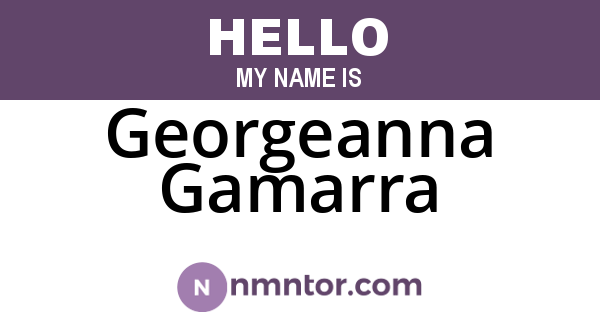 Georgeanna Gamarra